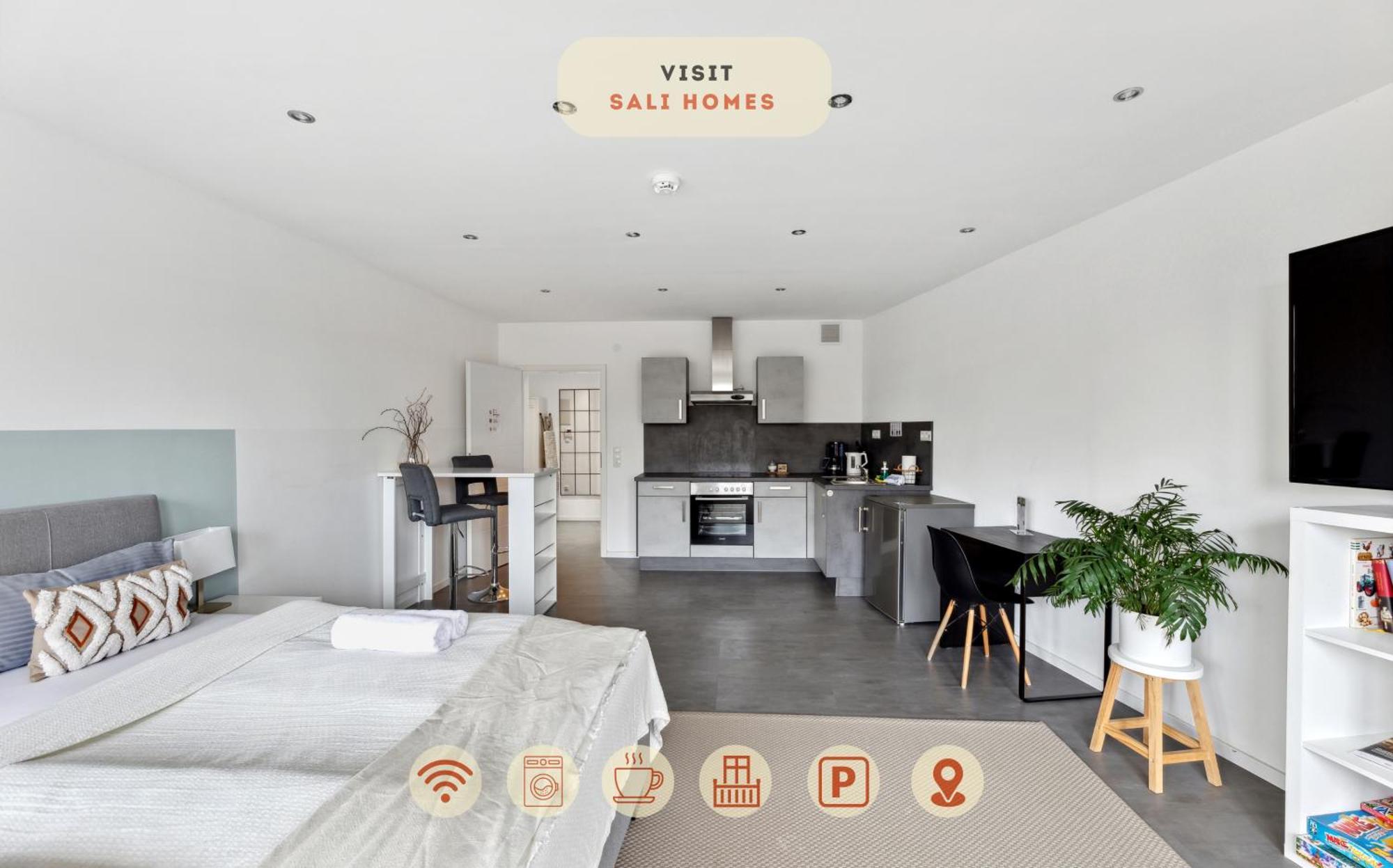 Sali Homes - Charming Studio Apartment In Heart Of Bayreuth With Balcony Eksteriør billede